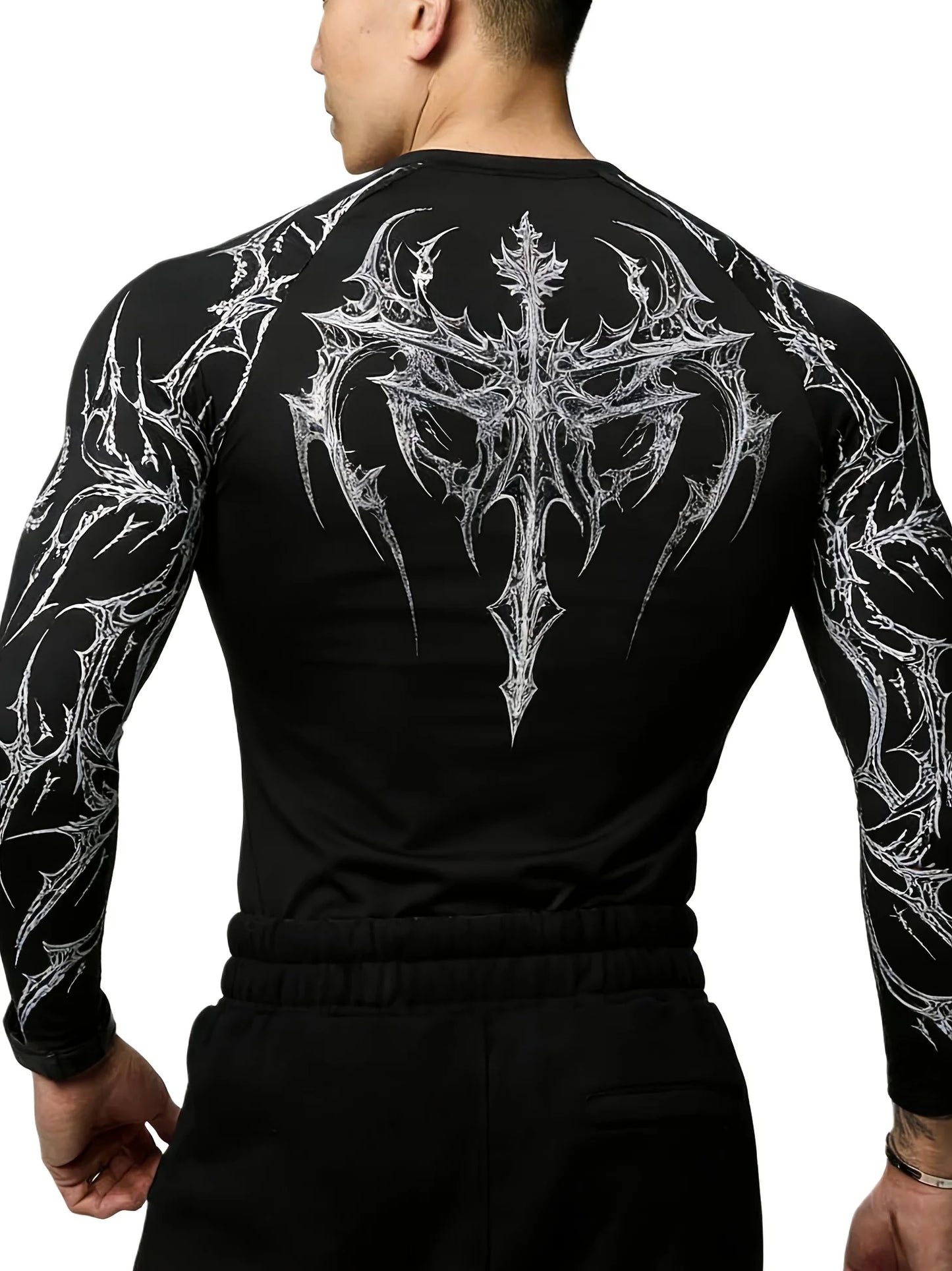 Men's Quick-dry Sports Shirt Running Fitness Long-sleeve T-shirt Men's Casual Athletic Shirt Training Muscle-defining Fit