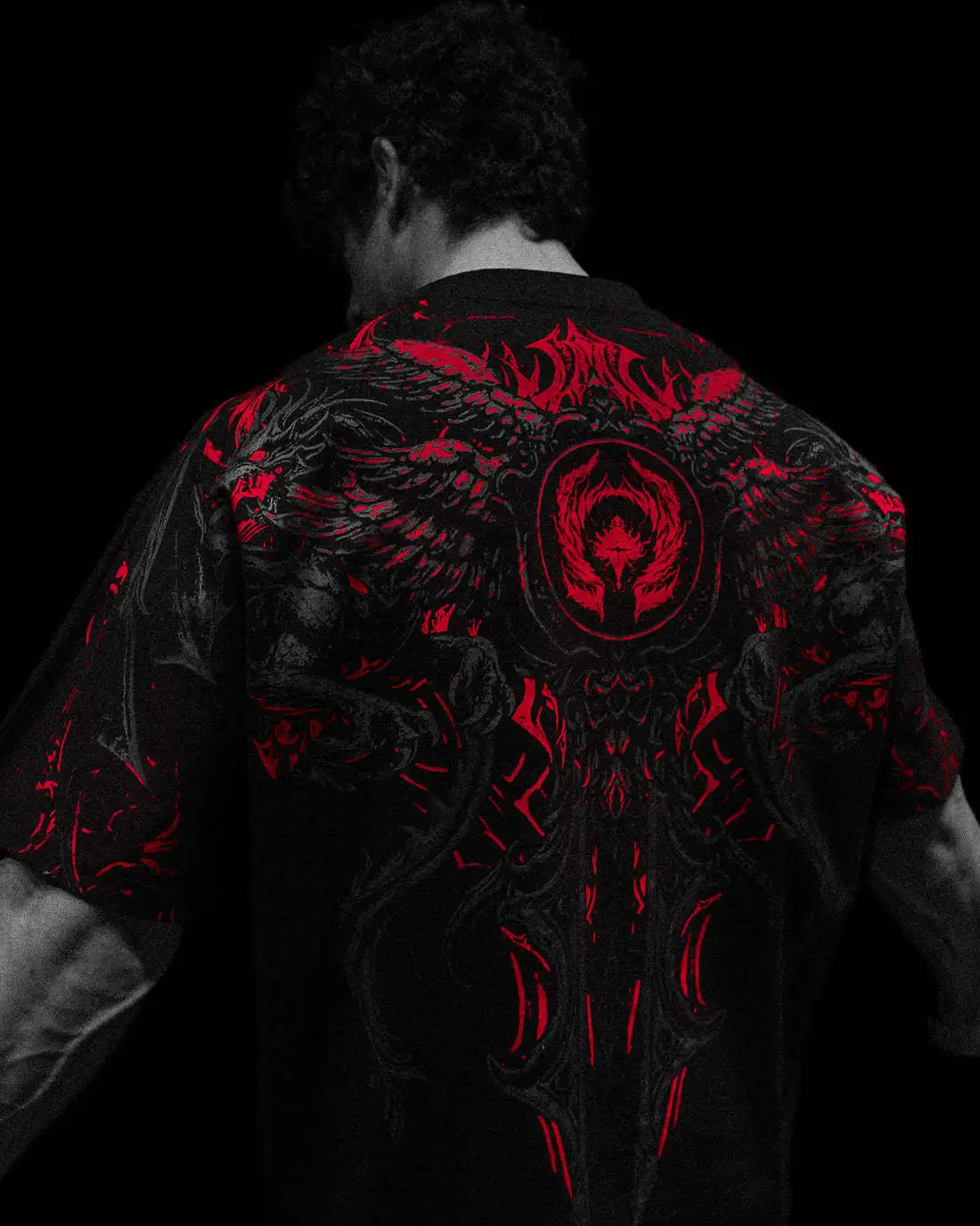Breathedivinity Loose Large-Sized Cotton Sports Fitness Men's Short-Sleeved T-shirt