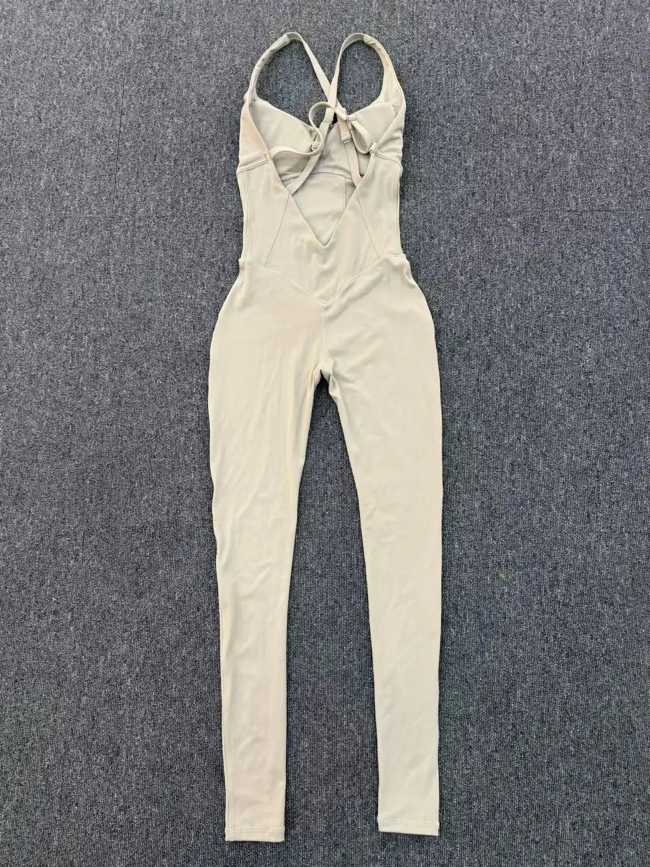 Women's Workout Backless Purple Jumpsuit
