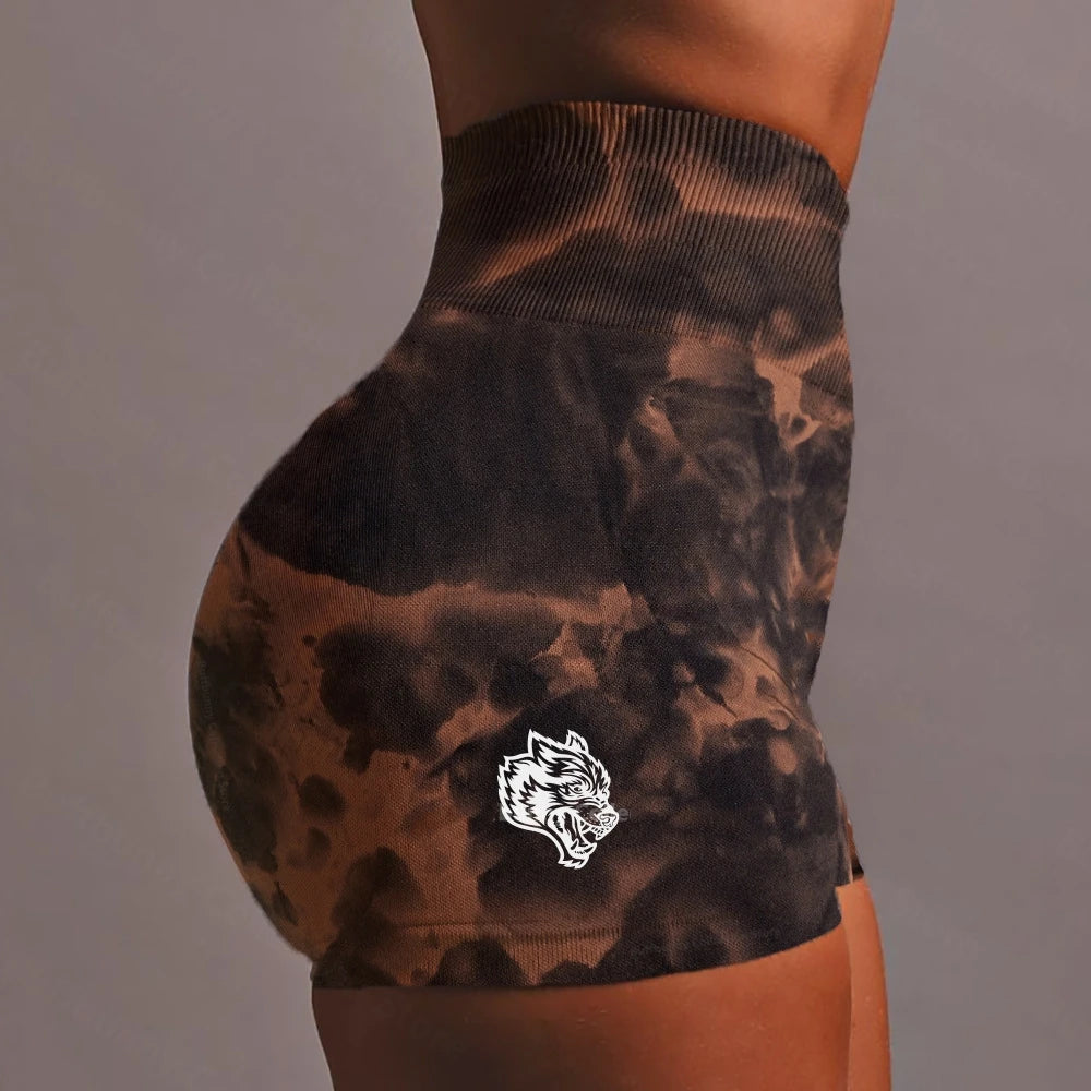 DARC SPORT Seamless Three-Piece Seamless High-Waisted Thigh-High Tight Leggings Yoga Pants Peach Butt