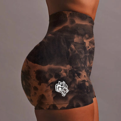 DARC SPORT Seamless Three-Piece Seamless High-Waisted Thigh-High Tight Leggings Yoga Pants Peach Butt