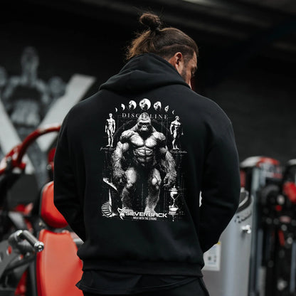 Apex Ritual – メンズジムフィットネスパーカー – 秋長袖フード付きプルオーバープリントスウェットシャツ