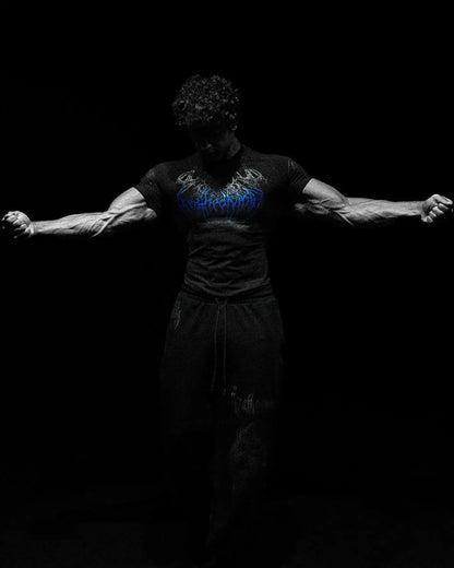 Breathedivinity Quick-drying Compression Shirt with High Elasticity and Breathability for Training Short-Sleeved Sports T-Shirt