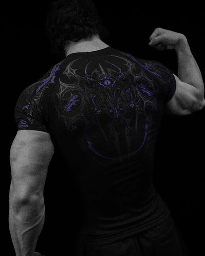 Breathedivinity Fitness Sports T-shirt with High Elasticity and Short Sleeve for Men