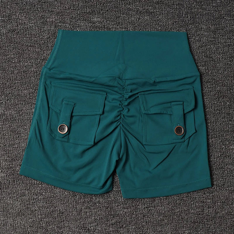 Women's Workout Slim Fit High-Waist Shorts