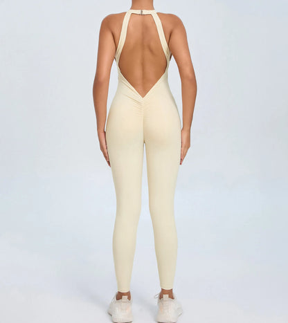 Women's Workout Coffee Jumpsuit