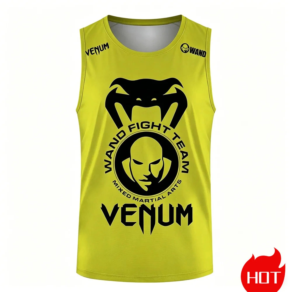 Apex Ritual – Men's 3D Snakehead Fitness Tank Top – Breathable Oversized Sleeveless Graphic Shirt