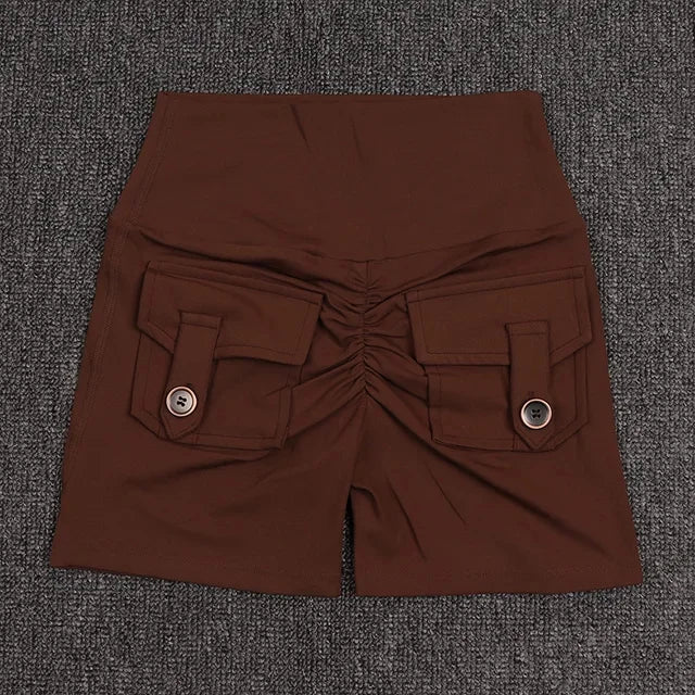 Women's Workout Slim Fit High-Waist Shorts