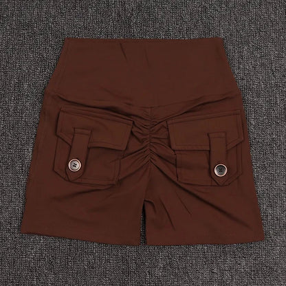 Women's Workout Slim Fit High-Waist Shorts