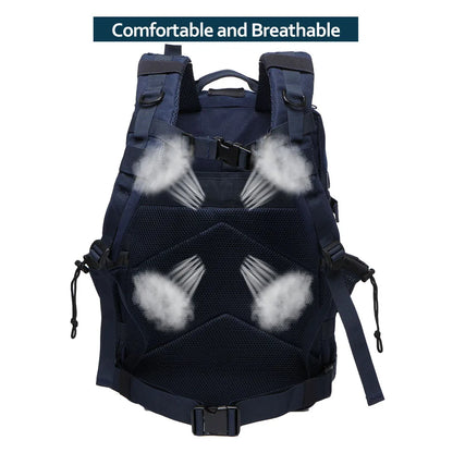 25L/50L Tactical Backpack Bag Hunting MOLLE Backpack GYM for Men Outdoor Hiking Travel Rucksack Witch 2 Bottle Holders
