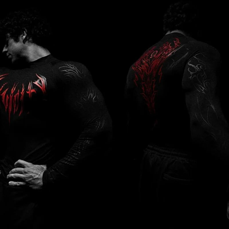 Breathedivinity highly elastic compression exercise fitness running compression long-sleeved tight-fitting clothing