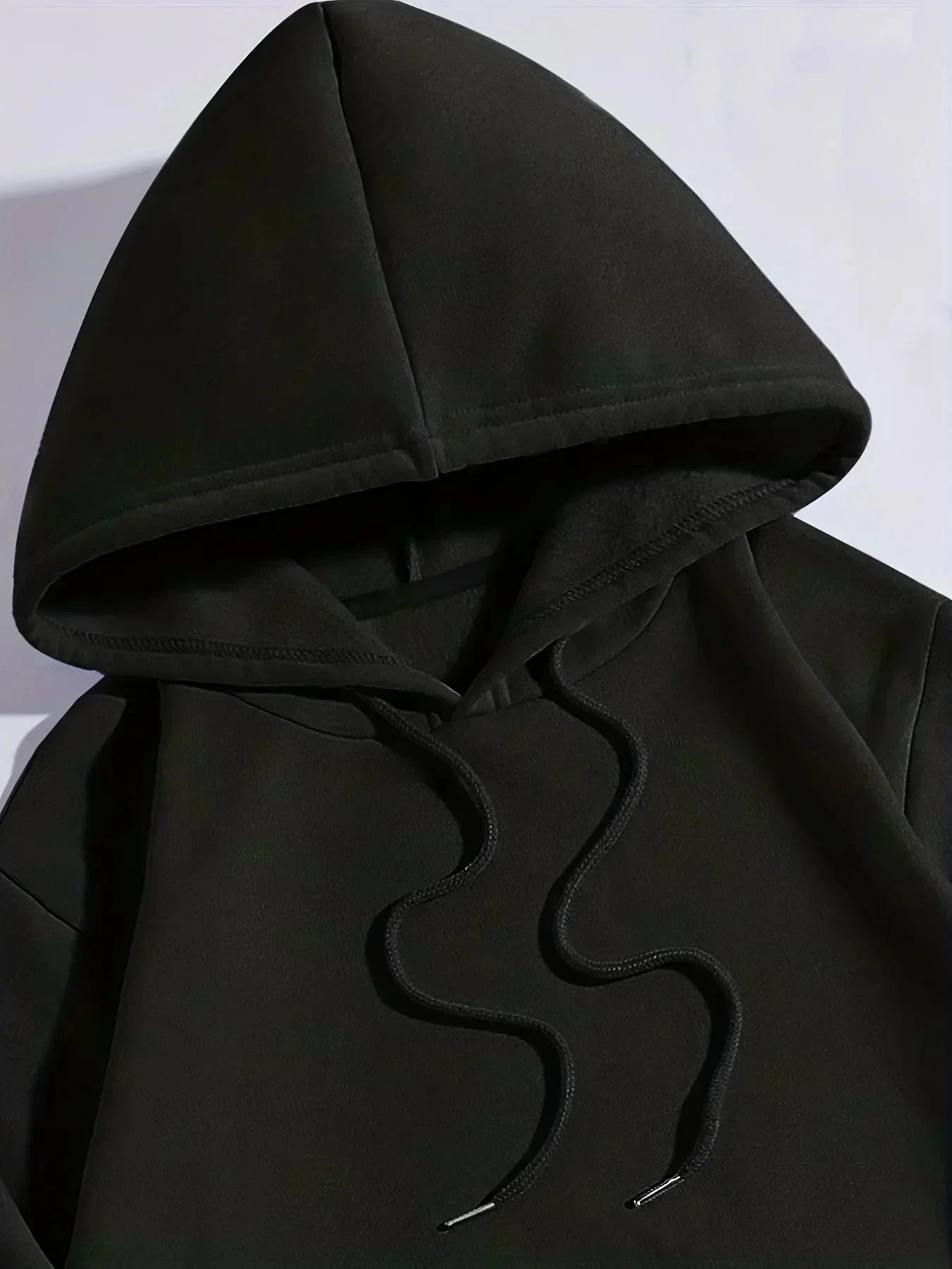 Women's Plus-size Hooded Sweatshirt Gothic Angel and Demon Pattern Autumn and Winter Fleece Streetwear Oversized Loose Casual