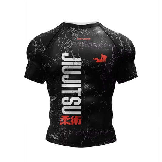 Apex Ritual – ノーギ柔術ラッシュガード – 柔術・キックボクシング ポリエステル コンプレッション スポーツTシャツ