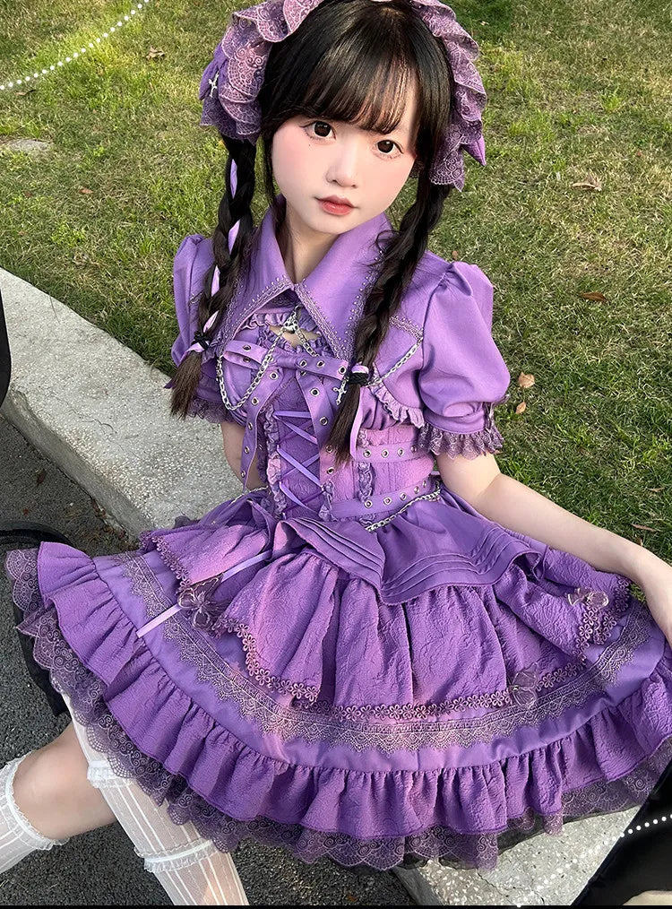 Women's Harajuku Gothic Chain JSK Dress