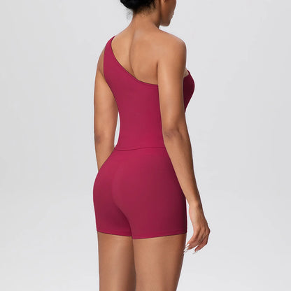 Apex Ritual Women's 2-Piece Sports Set – Push-Up Bra & Shorts