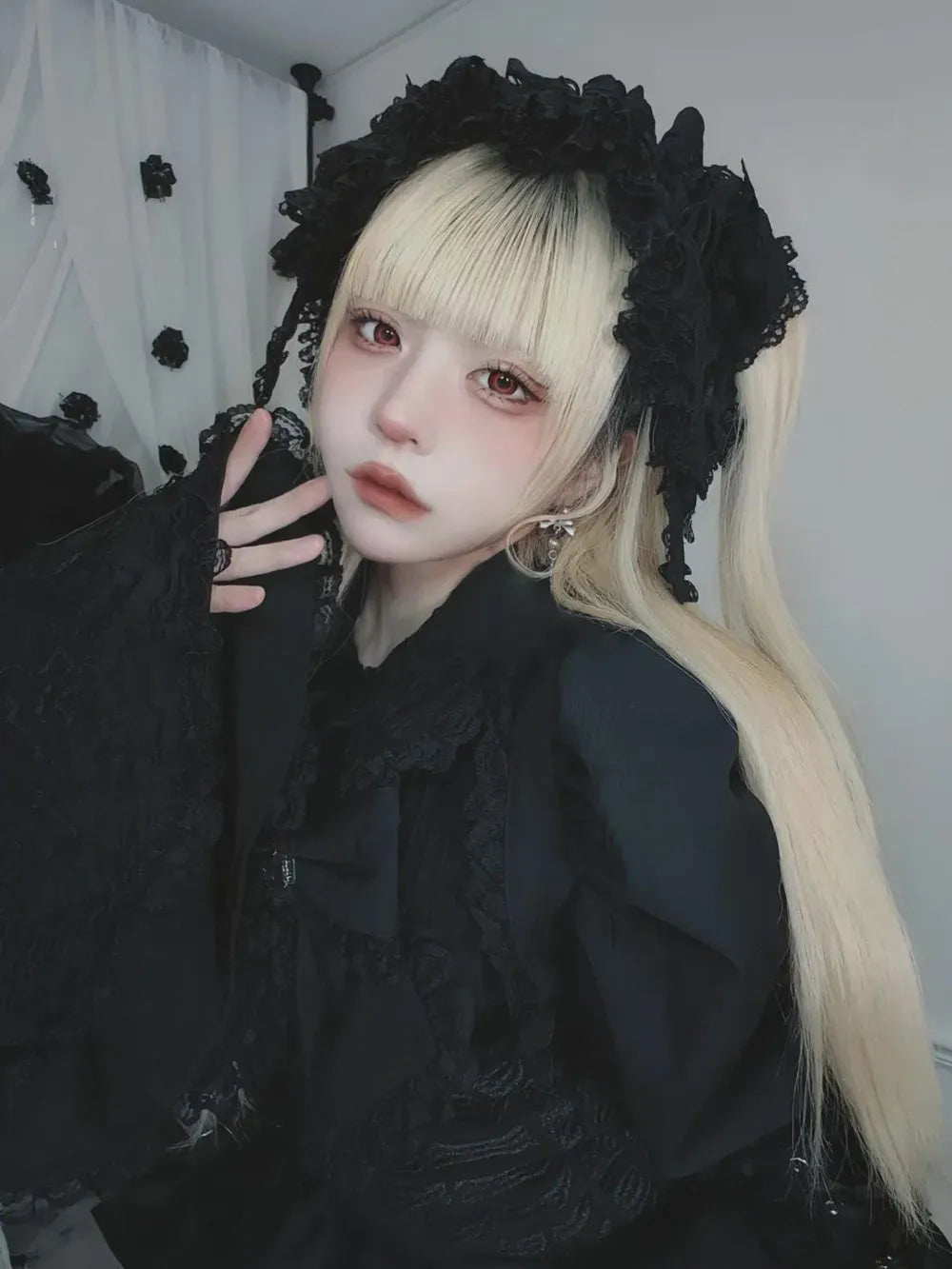 Women's Harajuku Gothic Lolita Mini Dress