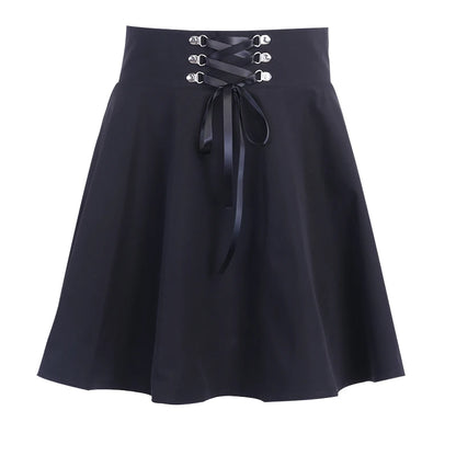 Women's Pink Plaid Gothic Mini Skirt