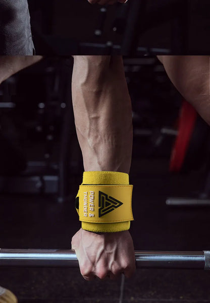 1Pair Premium Wrist Band Wrist Support Brace Strap Extra Strength Weightlifting Wrist Wrap Bandage for Fitness Gym Training Gift