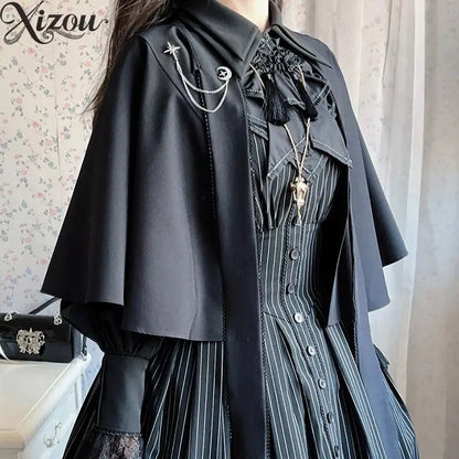 Women's Gothic Lolita Short Cape