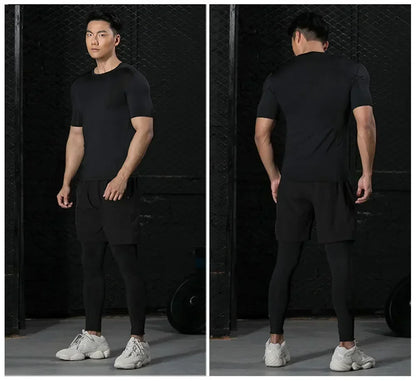 Apex Ritual Men's Compression Shirt – Quick-Dry Rash Guard Training Top