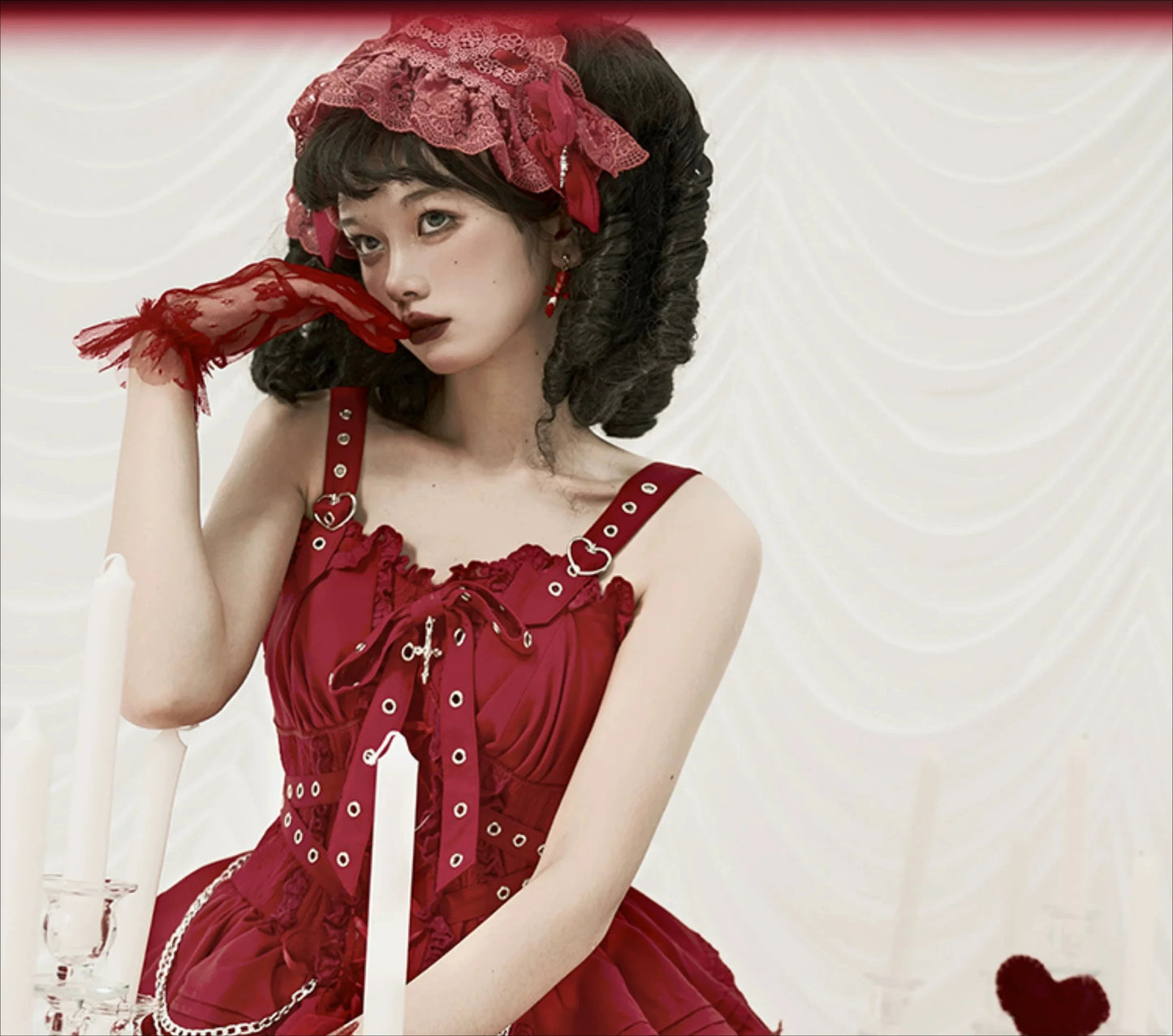 Women's Harajuku Gothic Chain JSK Dress