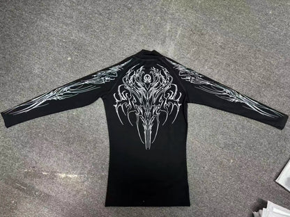 Breathedivinity highly elastic compression exercise fitness running compression long-sleeved tight-fitting clothing