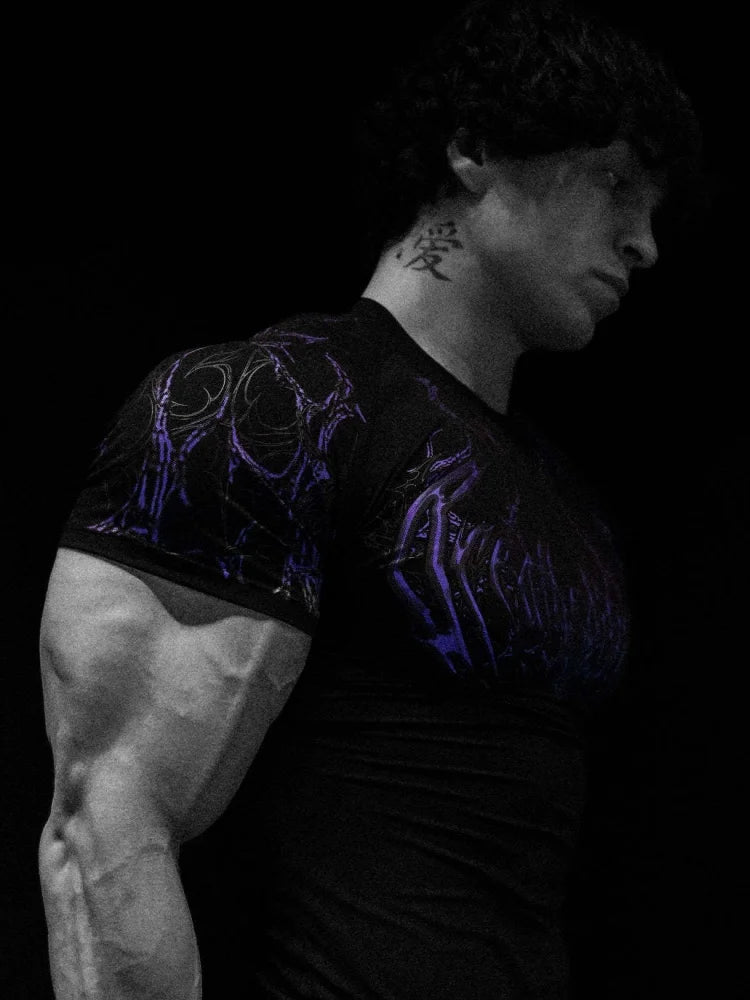 Breathedivinity Fitness Compression High-Elastic Training Short-Sleeved Quick-Dry T-Shirt