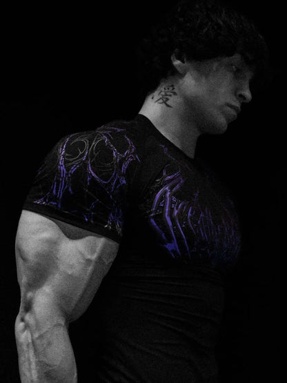Breathedivinity Fitness Compression High-Elastic Training Short-Sleeved Quick-Dry T-Shirt