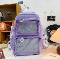 Japanese Kawaii Itabag Women New 2024 Transparent Backpack Women Large Capacity Ita Backpack School Bags For College Student JK