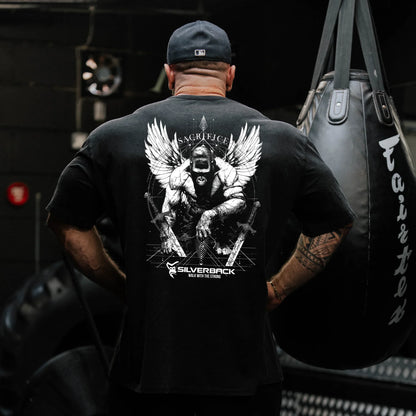 Apex Ritual Cotton Training Tee – Loose-Fit Round-Neck Gym & Sport Shirt