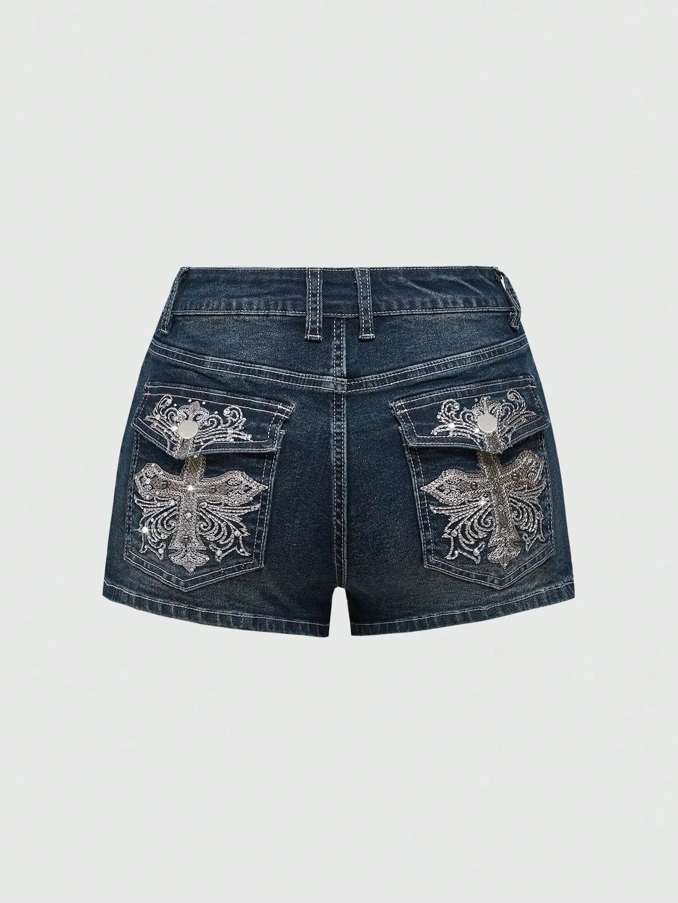 Women's Y2K Low-Rise Denim Shorts