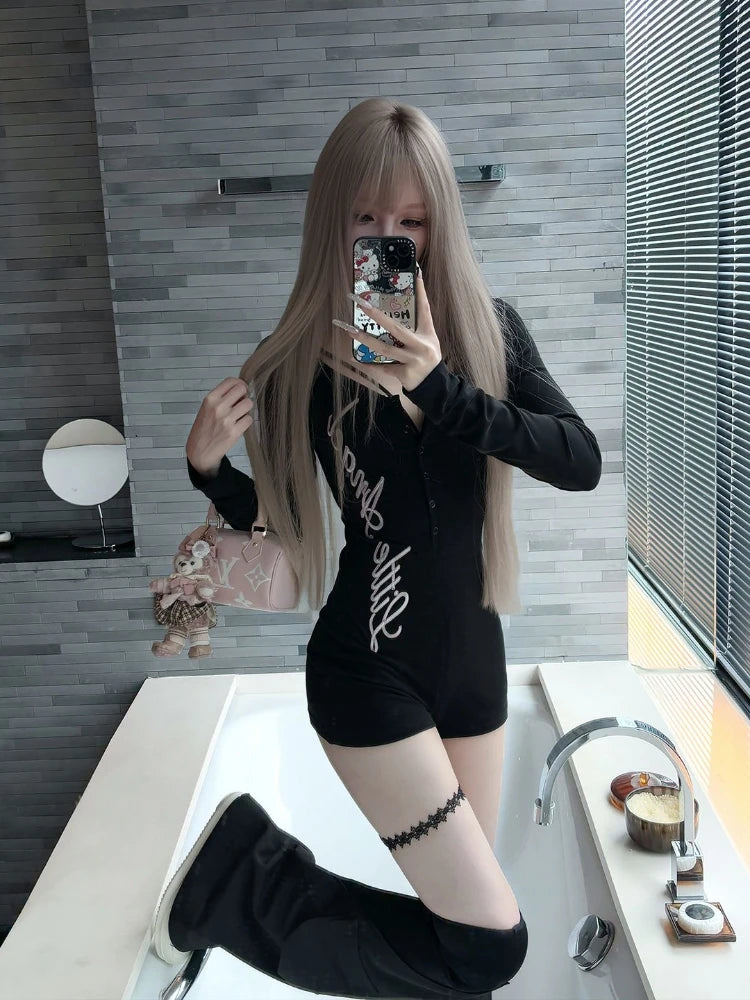 Women's Sporty Slim Fit Jumpsuit Shorts