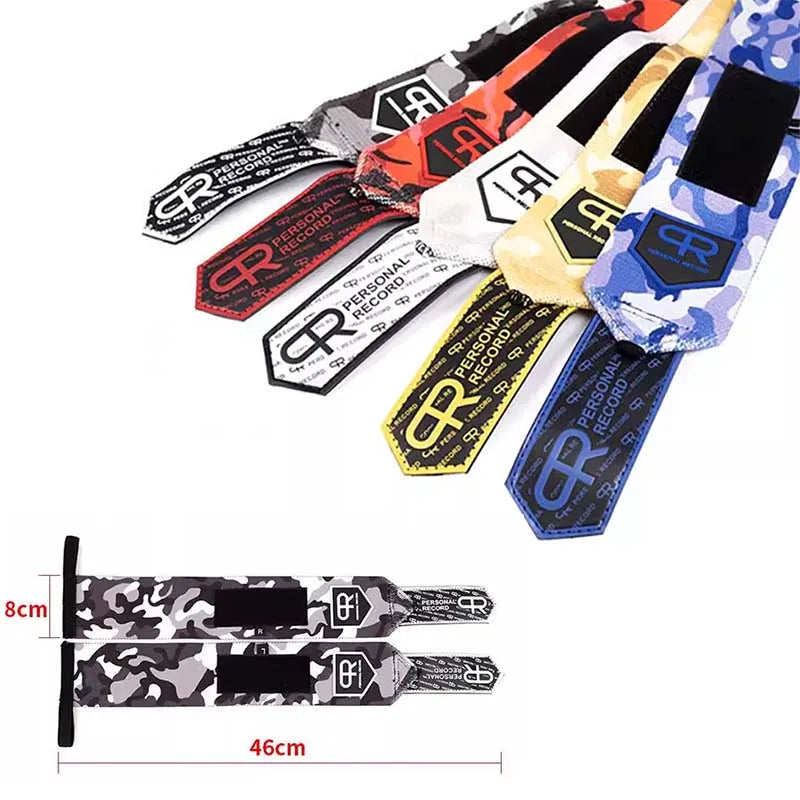 Apex Ritual – 迷彩ウェイトリフティングリストストラップ – ジムフィットネスリストラップバンド筋力トレーニング (1組)