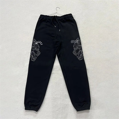DARC SPORT ankle-length sweatpants, American-style fleece pants, fall/winter fitness training pants, men's and women's matching