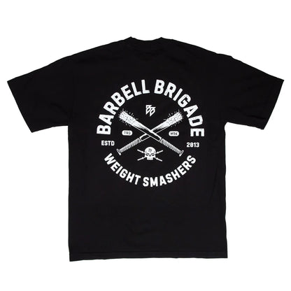 Clearance Sale BARBELL Men Running Sport Cotton T-shirt Gym Fitness Skull Print Shirt Summer Jogging Training Tee Tops