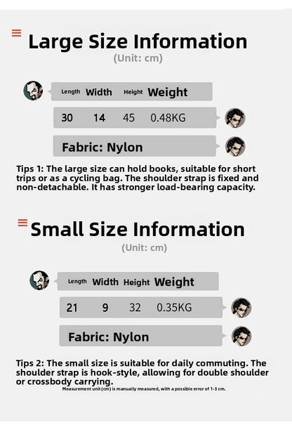 Whale Design Dual Shoulder Backpack Unisex Street Style Cycling Bag Fashionable Student Backpack for Men And Women