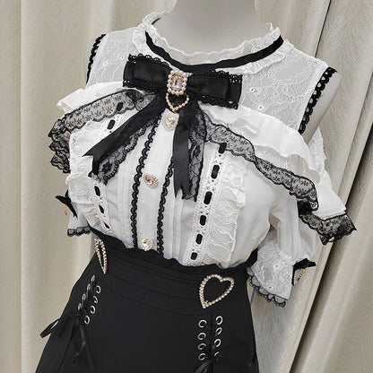 Women's Jirai Kei Lolita Long-Sleeve Blouse