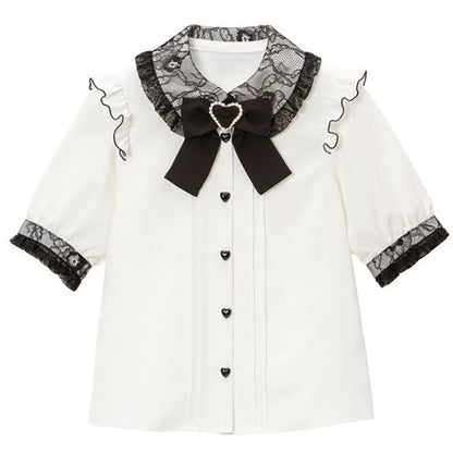 Women's Jirai Kei Lolita Long-Sleeve Blouse