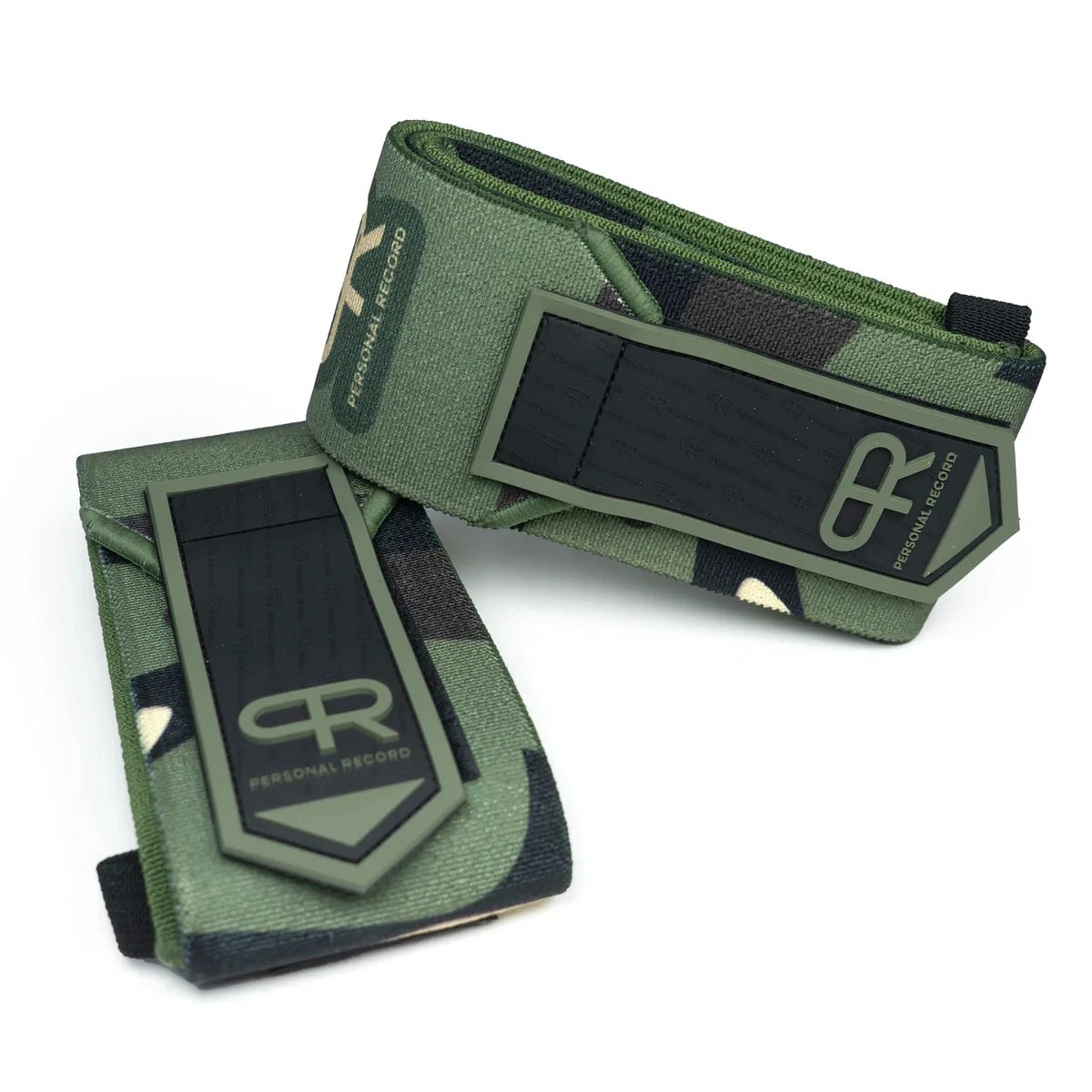PR Heavy Duty Premium Elbow Wraps Personal Record Camouflage Mosaic Elbow Straps Weightlifting Deadlift Fitness Elbow Support