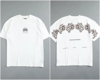 Apex Ritual – 純綿半袖プリントカップルTシャツ – 男女兼用フィットネススポーツウェア