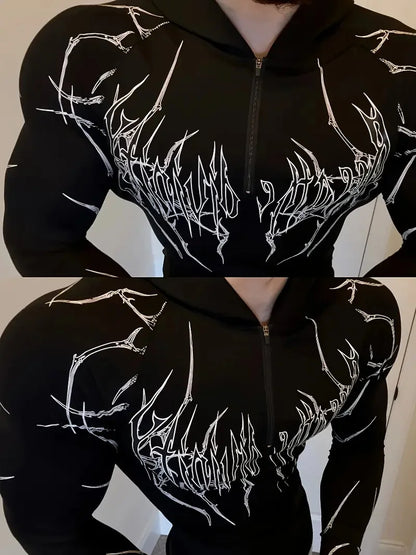 Men's Half-Zip Quick-Dry Training Hoodie