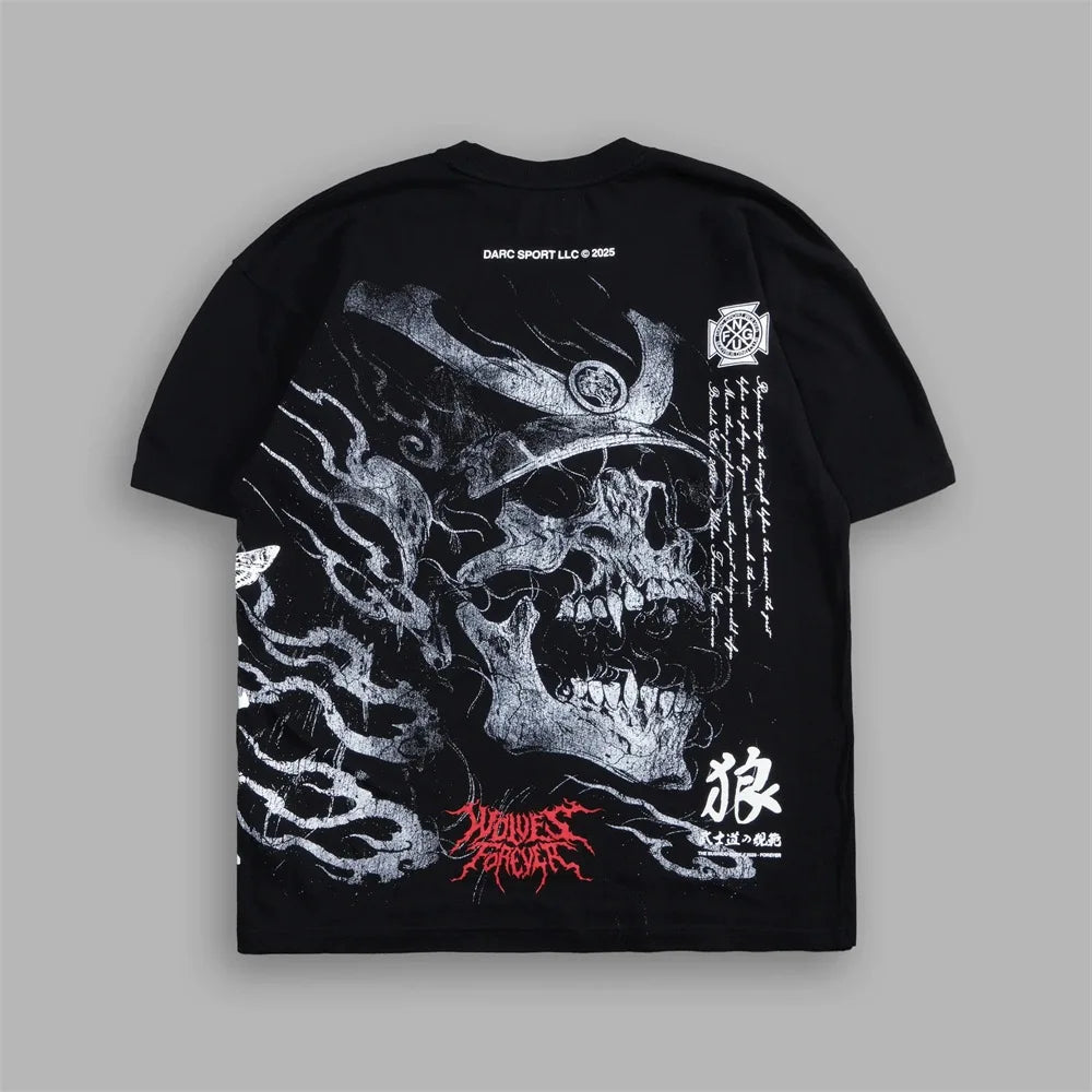 Men's Oversized Martial Arts Graphic Workout T-Shirt