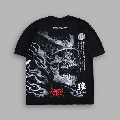 Men's Oversized Martial Arts Graphic Workout T-Shirt