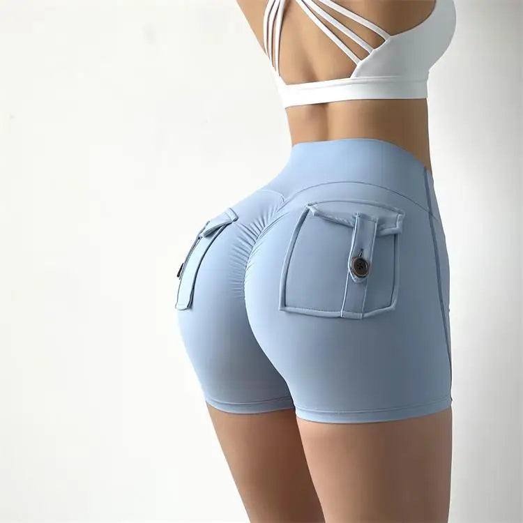 Women's Workout Slim Fit High-Waist Shorts