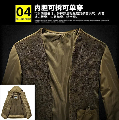 Thermal Hooded Casual New Coat Thermal Thick Jacket Men Military New Jacket Parkas Winter Men's Pile Jacket Outdoor Coat Men's
