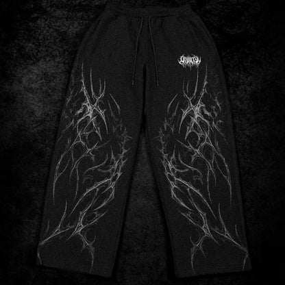 BREATHEDIVINITY Men's Sports Pants - Jogging Sports Fitness Print Casual Straight Leg Long Pants