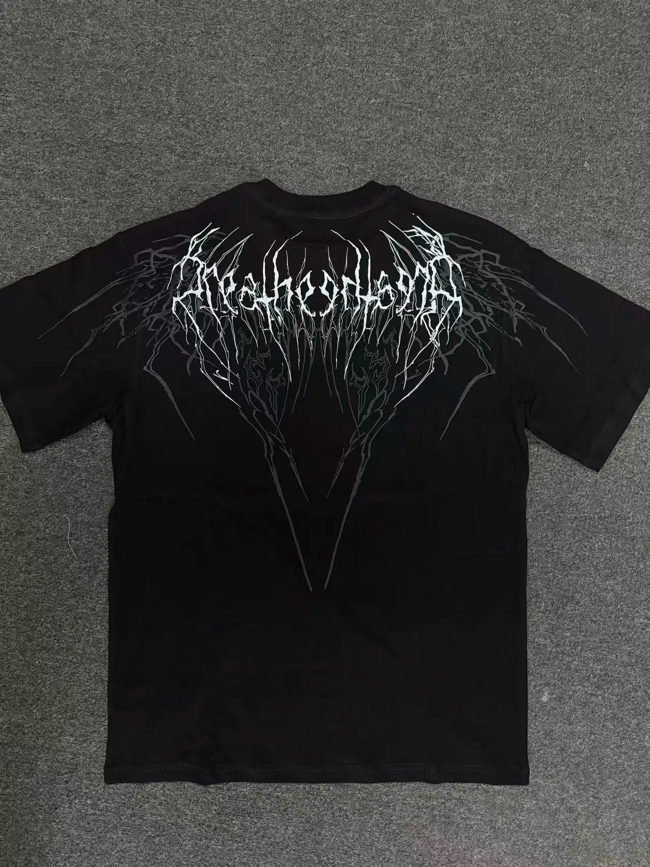 Breathedivinity American-style printed fitness loose cotton t-shirt