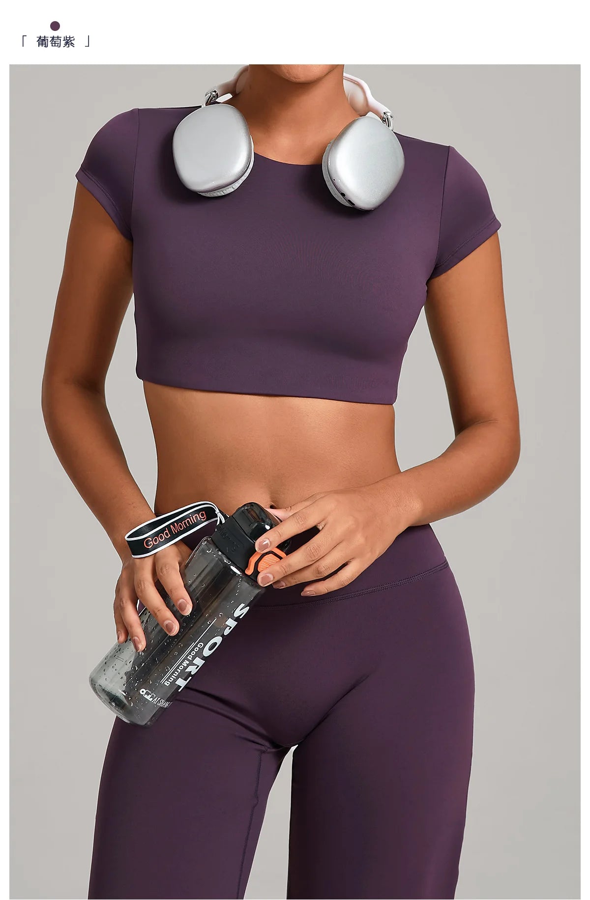 Hollow Backless Short Sleeve Sporty Slim T-shirt Women Crop Top Breathable Quick Dry Gym Workout Top Sport Shirt Fitness Clothes
