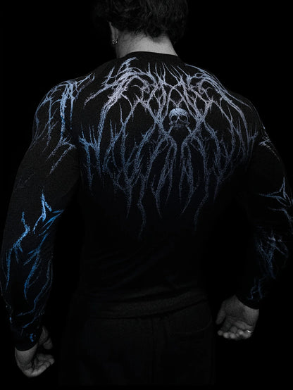 Tight Fitting Long Sleeved T-shirt S-2XL High Elasticity Muscle Fitness Shirt Quick Drying Moisture Wicking And Sweat Wicking