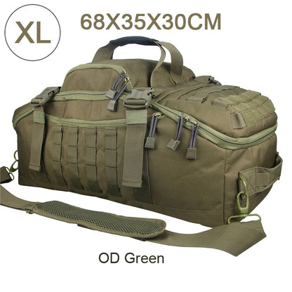 25L 45L 80L Sport Travel Bag Molle Tactical Backpack Gym Fitness Bag Large Duffle Bags for Camping Hunting Fishing